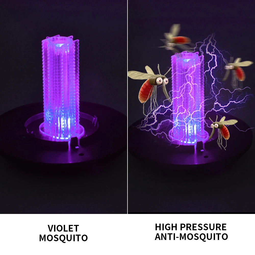Светодиодный светильник убийца от комаров на солнечной батарее наружное