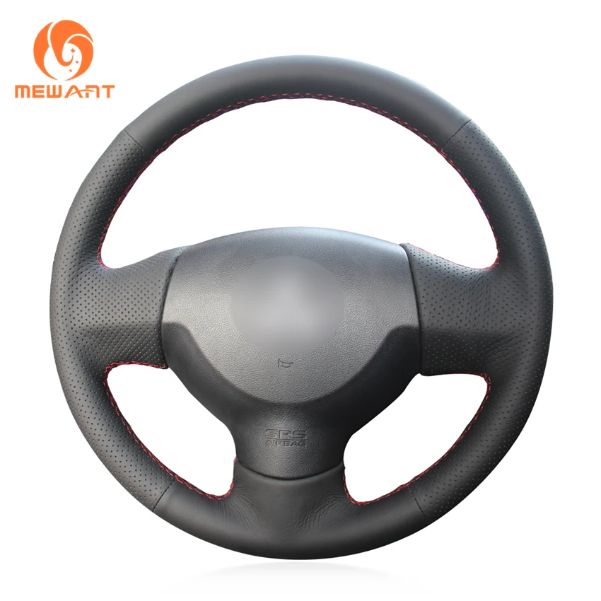 MEWANT черная искусственная кожа чехол на руль для Mitsubishi Lancer X 10 2007- Outlander 2006-2013 ASX 2010-2013