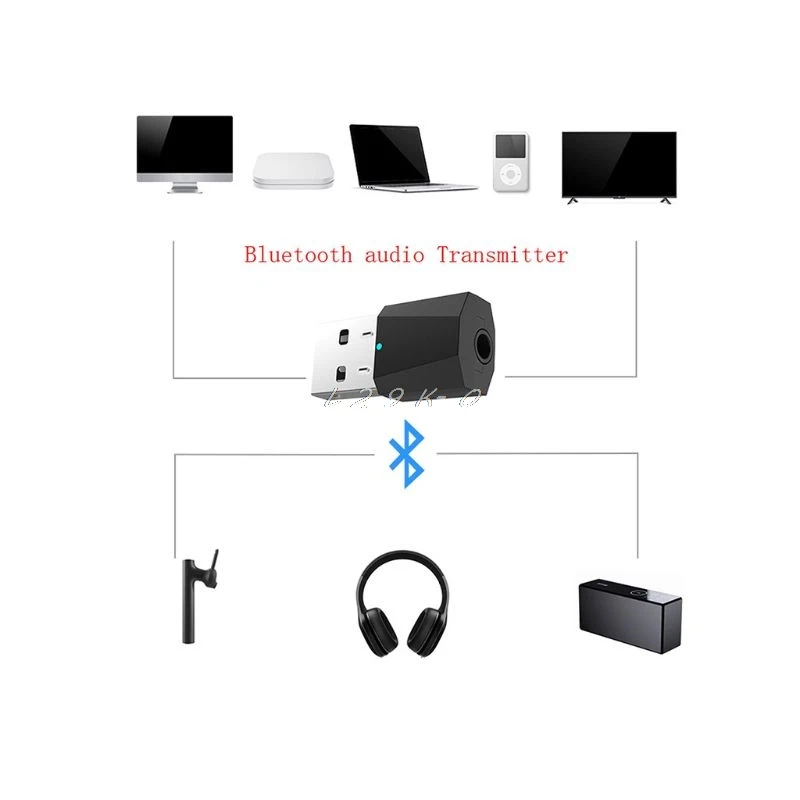 USB Bluetooth передатчики 4 2 беспроводной аудио музыкальный стерео адаптер Dongle