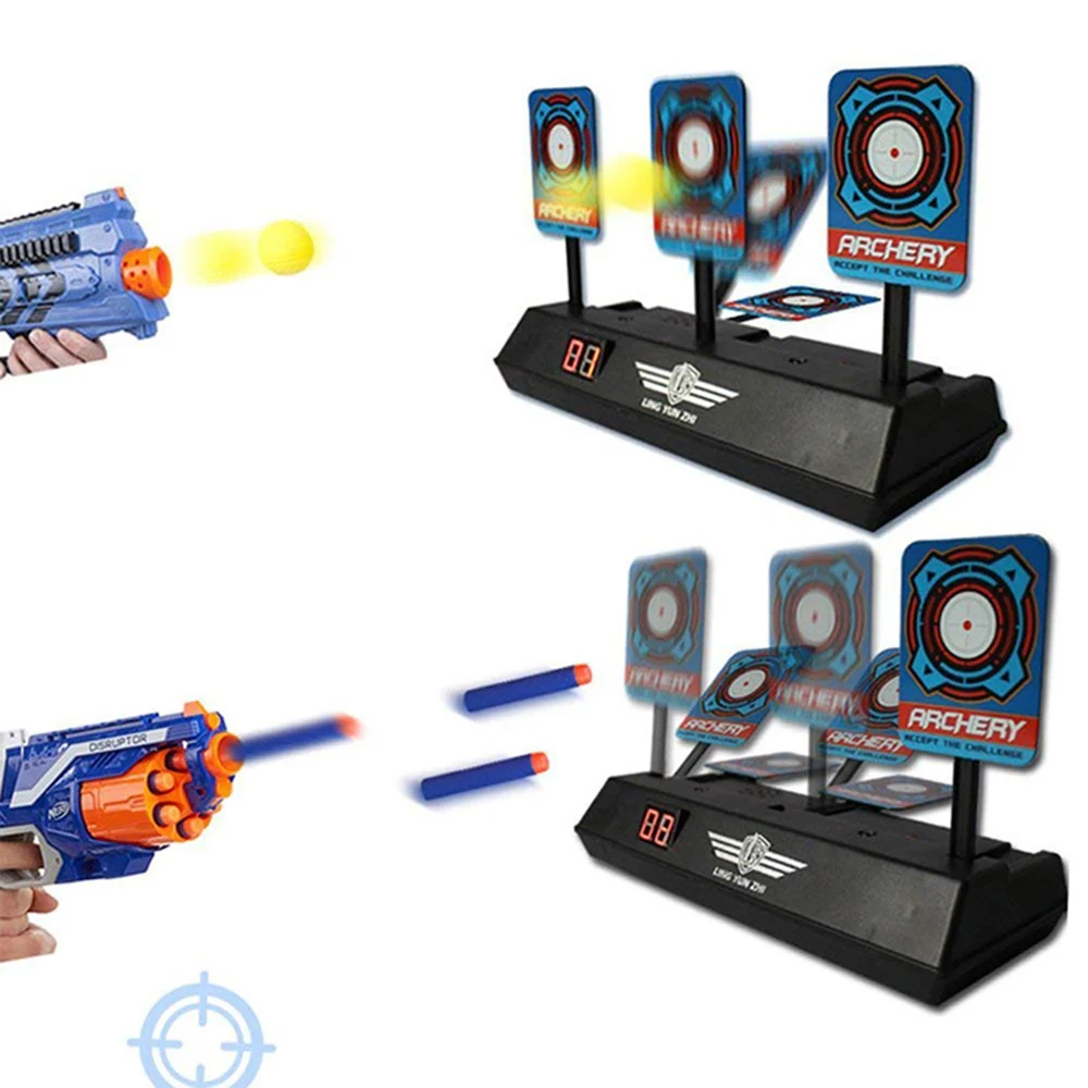 Diy Высокоточный набор автоматический сброс цели для Nerf Power Toys геля Blaster Particle Gun Toy