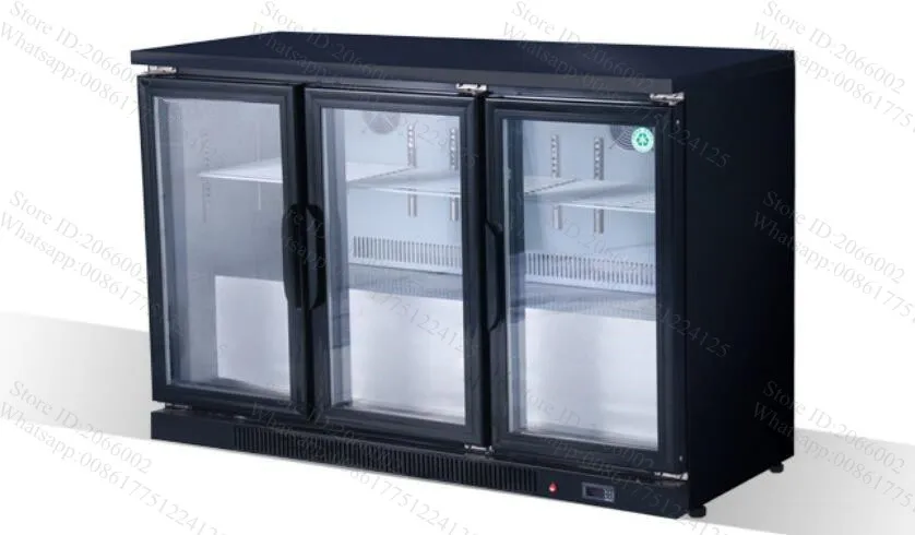 3 push and pull glass door straight cooling 330L fruit/drink/cake/bread freezer refrigerator cabinet | Бытовая техника