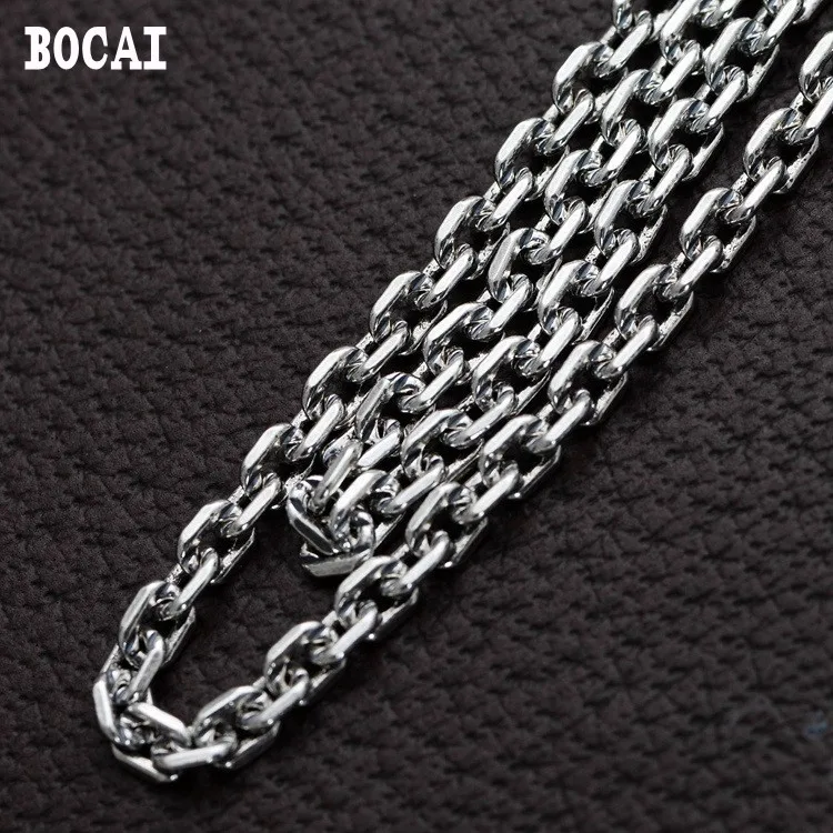 Мужское ожерелье из тайского серебра 925 пробы с цепочкой 4 мм|silver men|necklace newnecklace