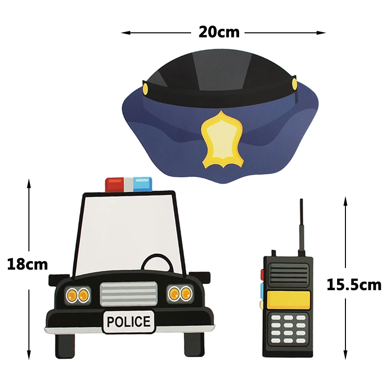 21 шт. набор для фотографирования копов и грабителей полиция реквизит фотосессии