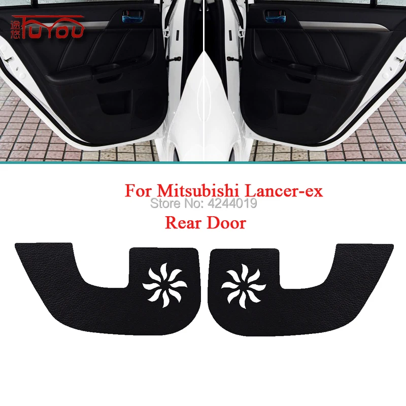 

Накладка для внутренней двери автомобиля Mitsubishi Lancer-ex, защита от царапин, декоративные подушечки, стикер для автомобиля, 4 шт.