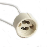 diy ceramic douille gu10 lamp holder base gu10 socket bulb holder 110v 220v