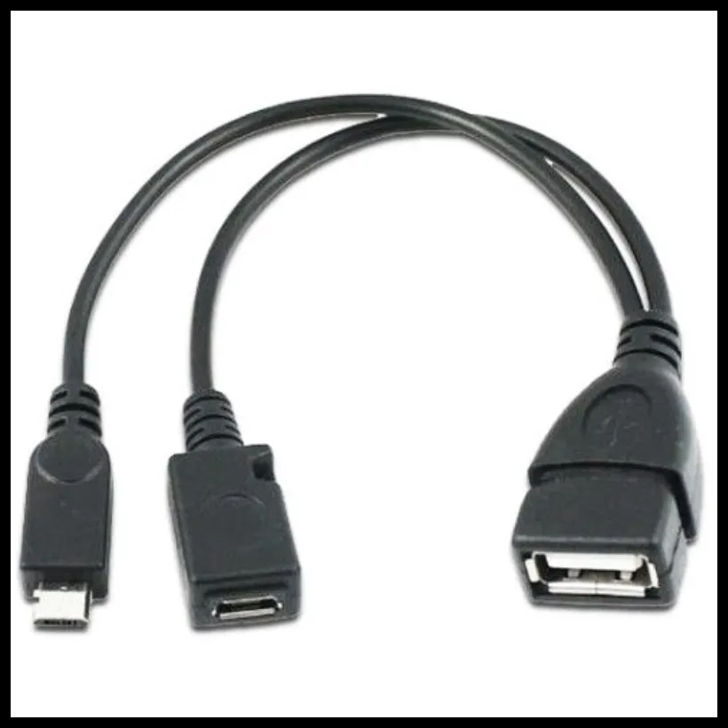 50 шт. OTG кабель для хоста Micro USB (папа) 2 0 (мама) + Y разветвитель адаптера USB|to usb|usb 2.0
