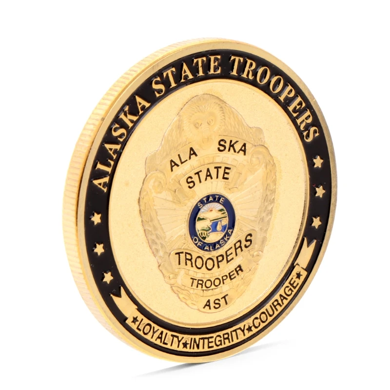 Святой Майкл Аляска State Troopers памятная монета коллекция маркер Прямая поставка