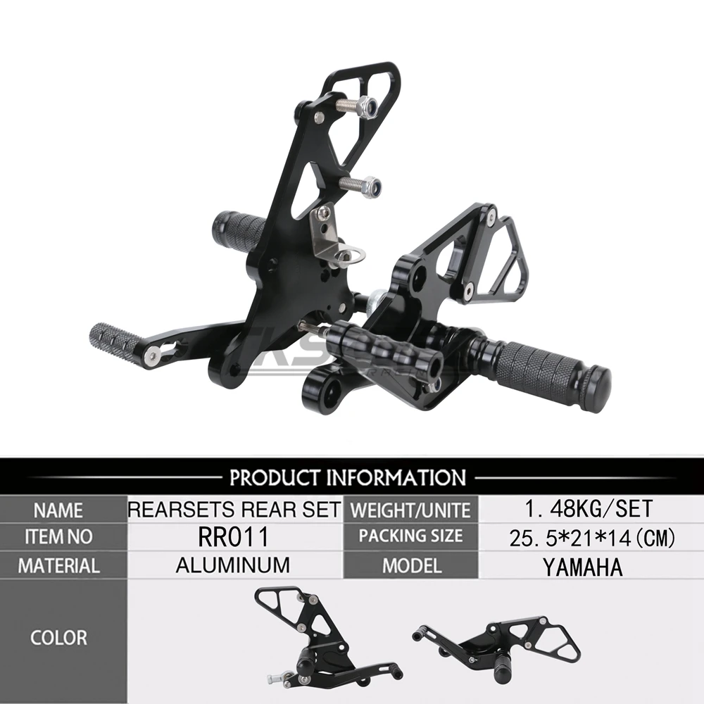 Новый cnc гоночный сбор задний Набор регулируемый стул Задние подножки для yamaha mt 07