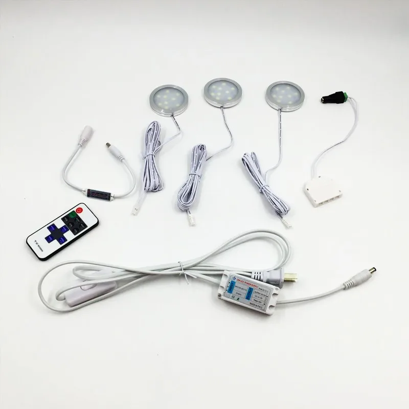 Светодиодная подсветка под шкаф наборы светодиодный потолочный светильник Puck