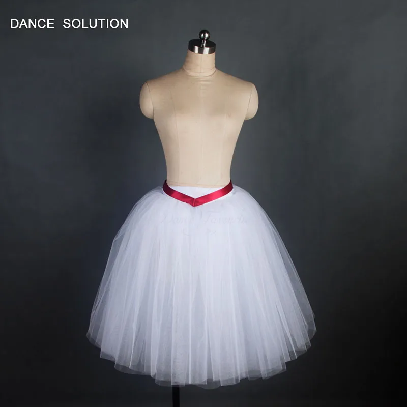 5 Layers of Soft Tulles Ballet Tutu Skirt with Ribbon in the Waist Line and Big Bow at Back 3 Colors Available 17309 | Тематическая