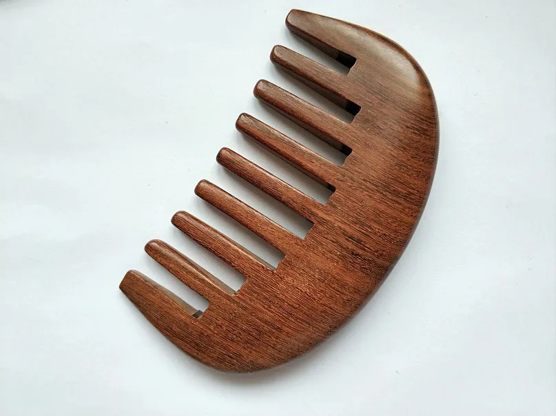 Гребень из сандалового дерева с широкими зубьями для мужчин и женщин 3 7 дюйма |