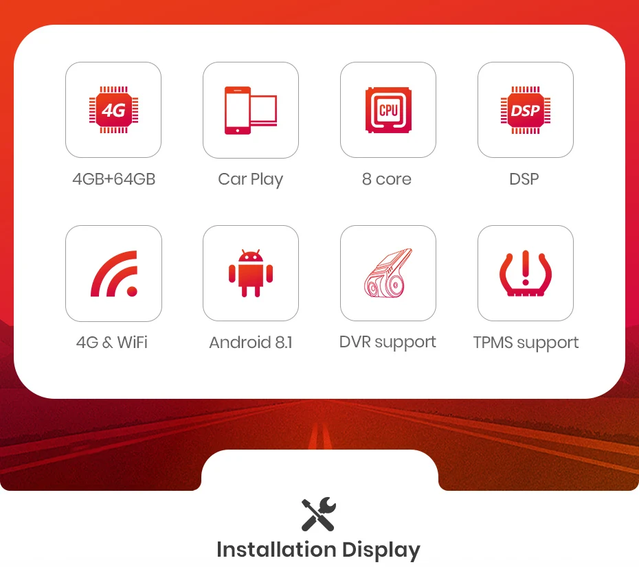 AWESAFE 4G+ 64G Android 8,1 " 2 Din автомобильный DVD CarPlay DSP gps Радио стерео плеер для Honda CRV 2007 2008 2009 2010 2011 без DVD