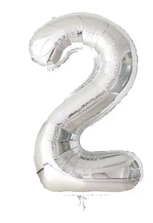 Silver 2 40 дюйм(ов) большой синий/розовое золото номер 1 фольга шары 1th С Днем Рождения украшения шар один Baby Shower 1st - Цвет: Silver 2