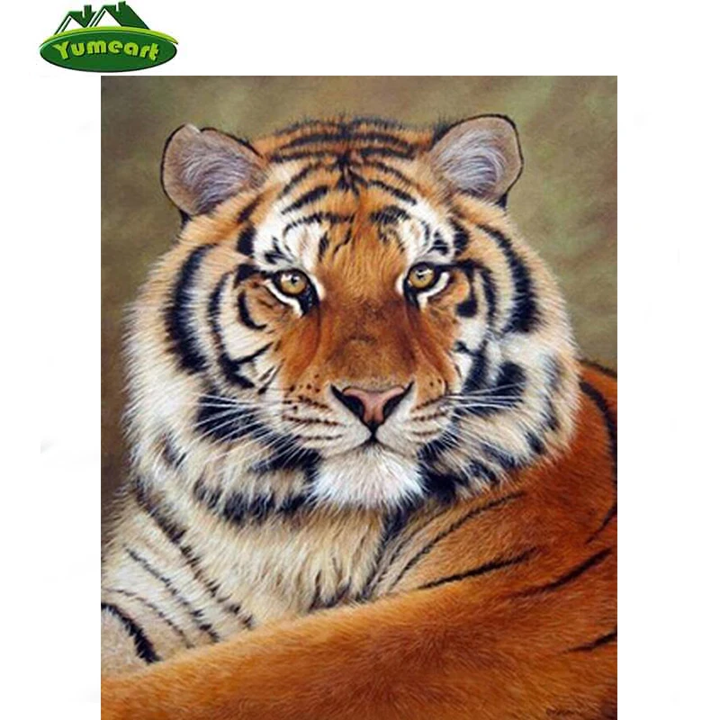Алмазная живопись 3D сделай сам вышивка крестиком король тигр животные картина из