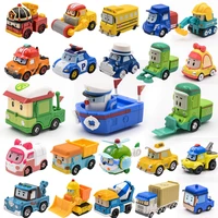 1pcs robocar poli korea kids toys robot poli roy haley anime metal fire truck action figure toys car for children best gift
