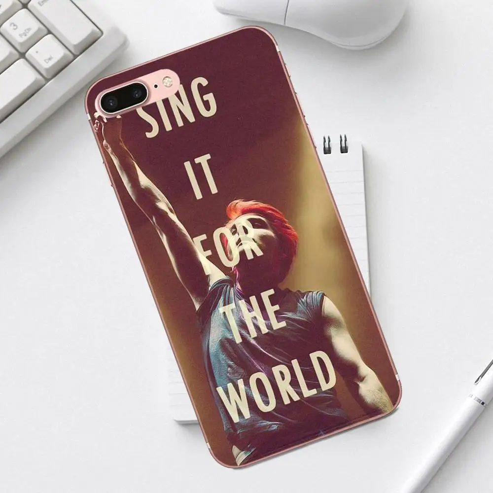 Qdowpz 2018 Gerard Way My Chemical Romance Mcr для Galaxy Alpha Core Prime Note 4 5 8 S3 S4 S5 S6 S7 S8 S9 mini edge Plus | Мобильные