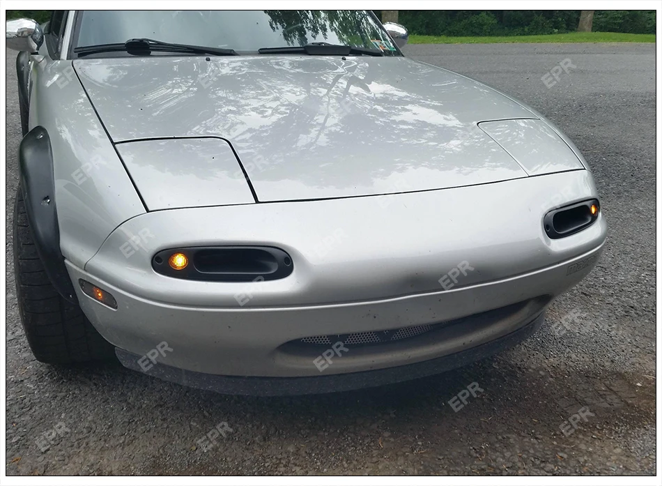Для Mazda MX5 NA(1989-1997) армированный пластик Включите Singal индикатор Стекло волокна воздухозаборник Тип B тюнинг часть для MX5 на волокна Стекло воздуховод