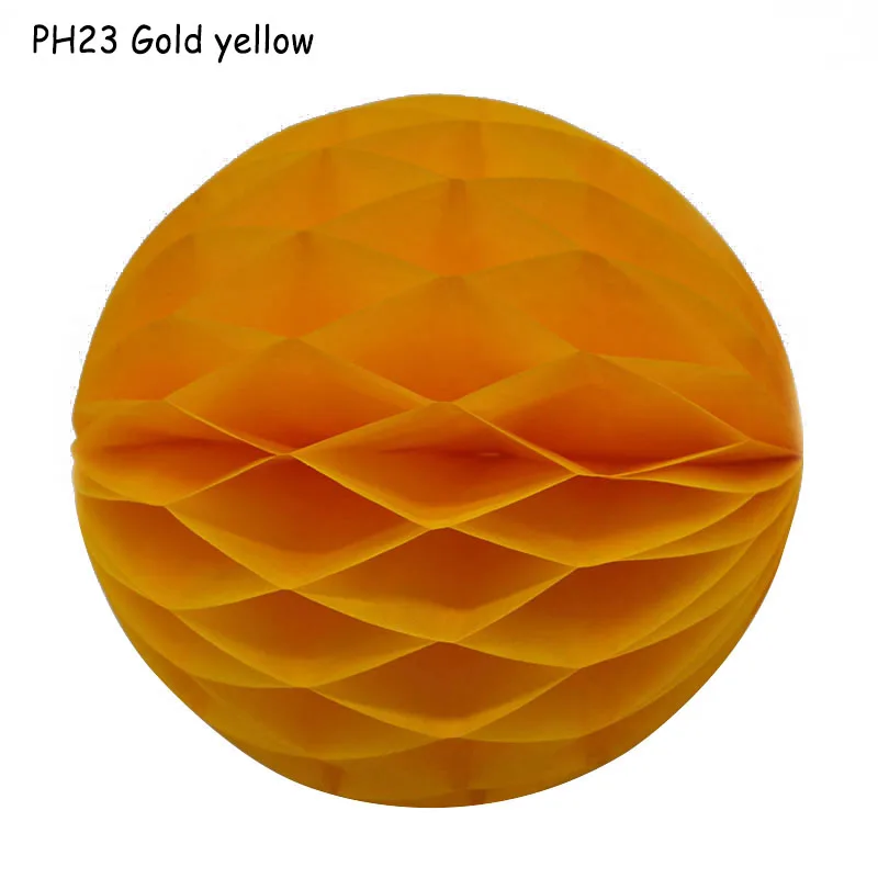 PH23 1 шт. 2 ''-12'' китайские круглые Висячие бумажные сотовые Цветы шары для рукоделия вечерние, свадебные, домашние DIY декоративные бумажные фонари с помпоном - Цвет: PH23