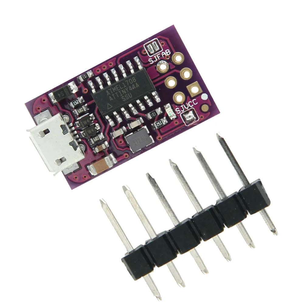 Миниатюрный программатор с Micro USB AVR ISP ATtiny44 USBTinyISP совместим Usbtinyisp для загрузчика