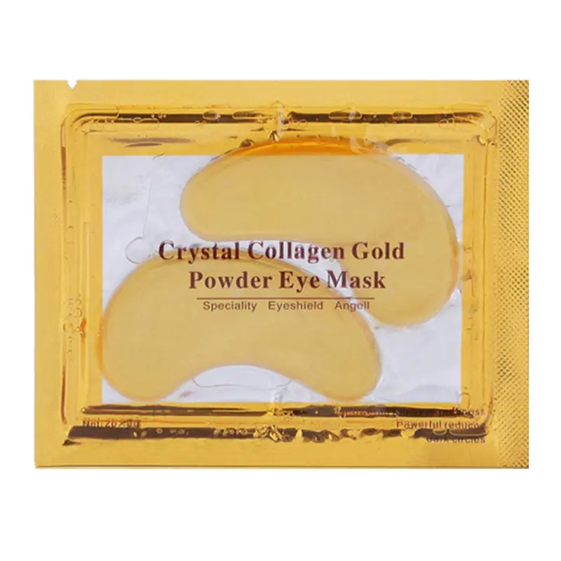 24K gold eye mask 24k Золотая коллагеновая маска для глаз против старения темные круги Отечность увлажняющие отбеливающие маски для лица Уход за кожей глаз патч косметика - Цвет: 24K gold eye mask