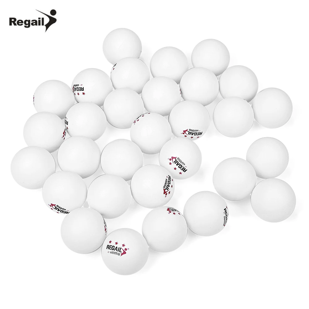 White REGAIL 30 шт./компл. 3 звезды мячи для настольного тенниса 40 мм практика шарики для пинг-понга спортивных развлечений/Профессиональный Macth шарики для пинг понга - Цвет: White