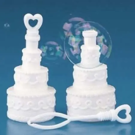 

DHL 120pcs/lot Cake Shape Empty Soap Bubbles Bottles Wedding Souvenir Kids Happy Birthday Party Decorations Festive Supplies