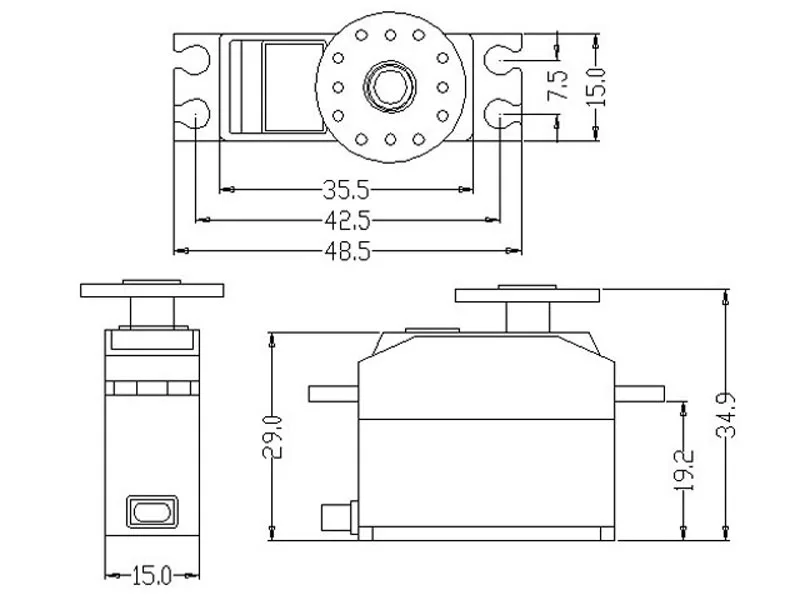10 шт. K-power M0260 4 кг Крутящий Момент Микро-металлическая передача