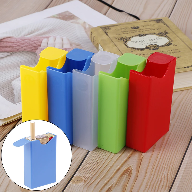 1 шт. прозрачный портативный пластиковый чехол для прикуривателя|Аксессуары