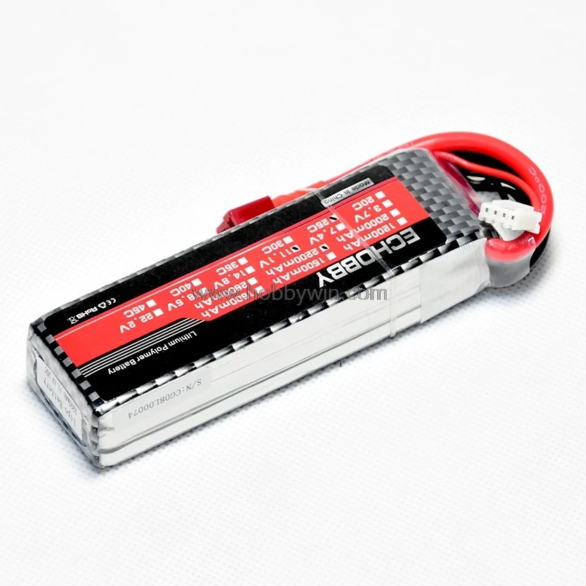 11 1 V 3S 2200mAh 25C LiPO батарея T plug Burst 50C RC модель Lipolymer power|Детали и аксессуары| |