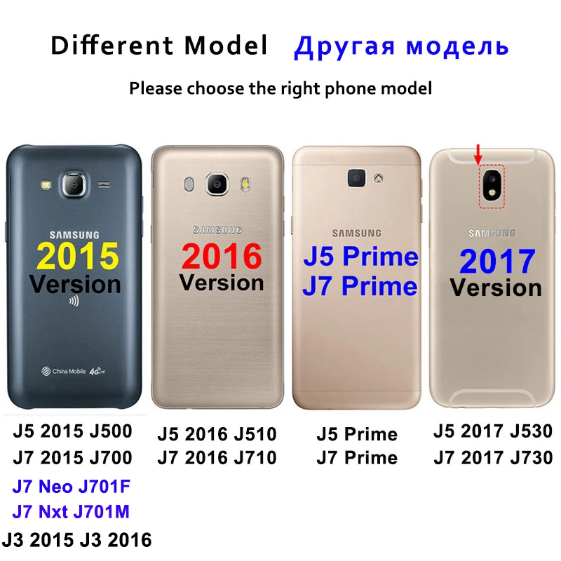 Ударопрочный чехол CHOEOIWE для Samsung Galaxy J3 J5 J7 2016 J310 J510 J710 2017 J730 J530 J330 кожаный бумажник