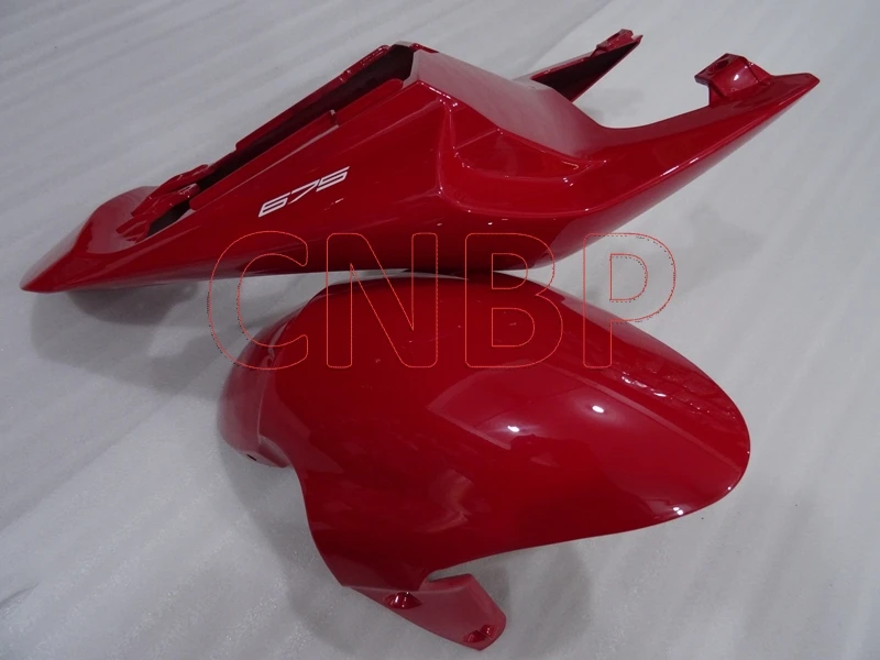 Набор для всего тела Daytona 2009-2012 красно-черные Обтекатели для Triumph 675 11 12 мотоцикл обтекатель для Triumph 675 2011 без краски