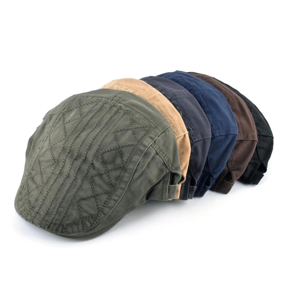 beret men's cotton Formen Adjustable newsboy cap with a pointed toe Women's vintage berets hat winter | Аксессуары для