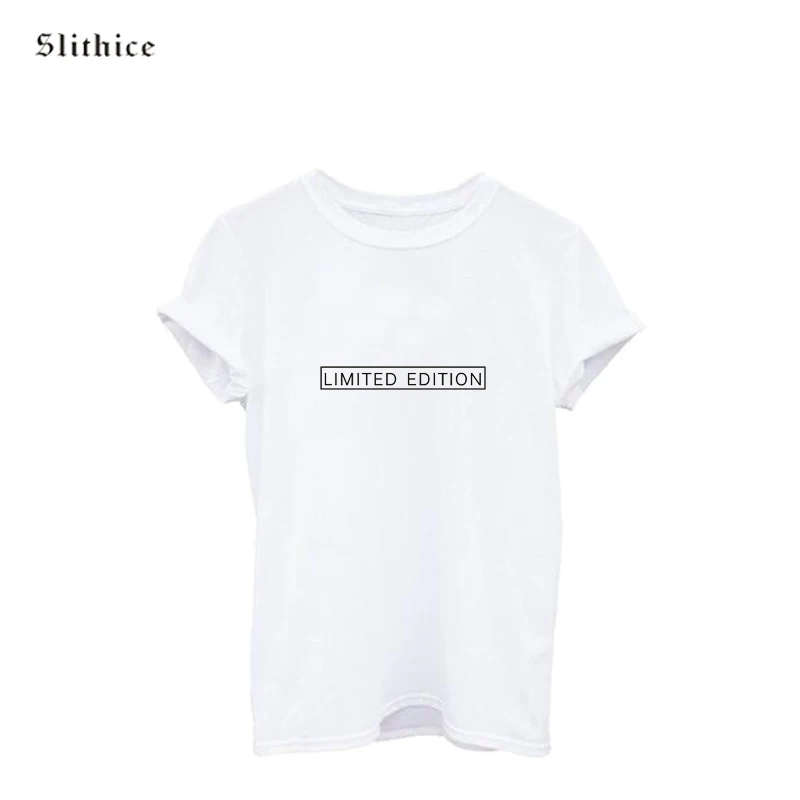 LIMITED EDITION Fashion Summer Brand T-shirts Tops Short Sleeve O-neck Cotton Loose Women T shirt tops White mujer | Женская одежда