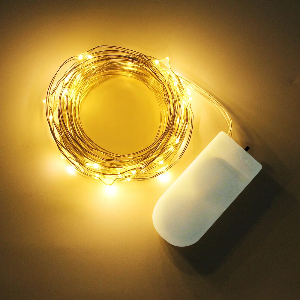 5Pcs/Lot LED String Lights 2m Button Battery Powered Fairy For Holiday Christmas Hot Sales | Лампы и освещение