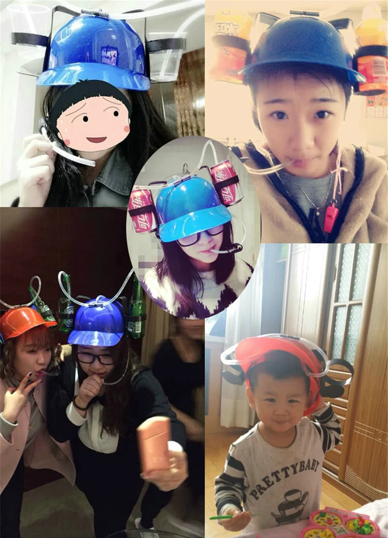 10 цветов Вечеринка барбекю время с другом Кепка для напитков Забавные игрушки