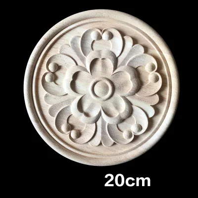 

Sculpture Circle Retro Style Art Wall Decorative Wood Corner Flower Carved Modern Home Decor Decoration Accessories Miniaturas