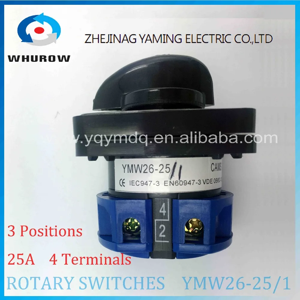LW26 YMW26 25/1 поворотный переключатель 3 положения ручка 102 высококачественный