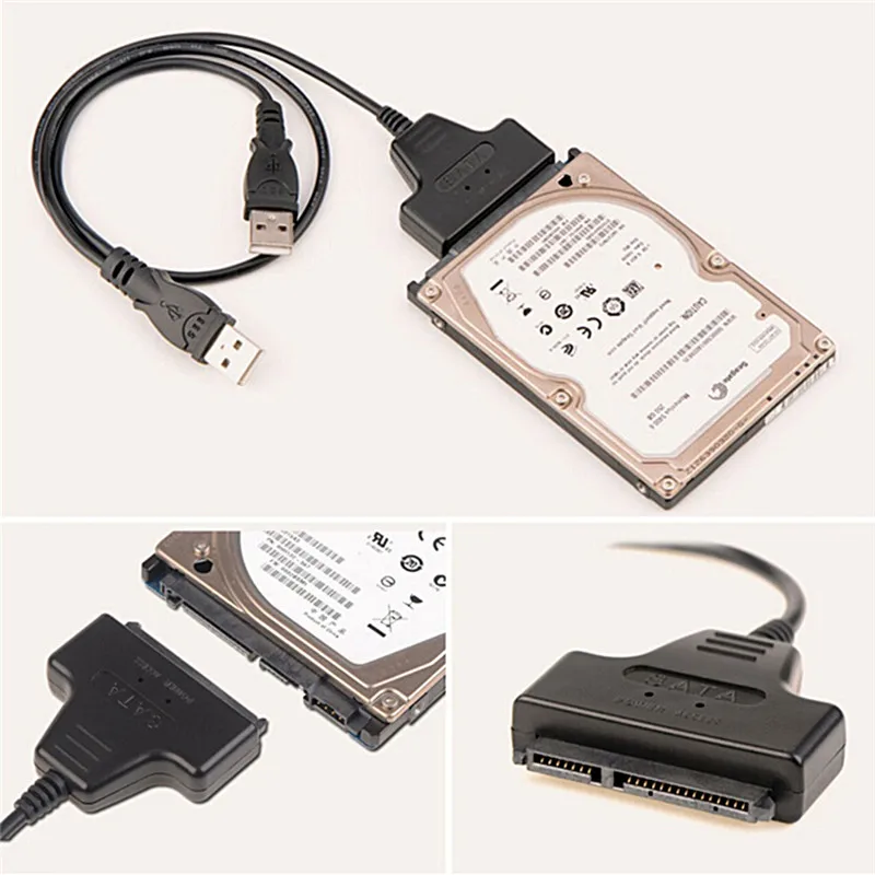 For Ordinary 2.5 Inch SATA Notebook Hard Drive 480MB/S Transmission Speed USB 2.0 To Converter Interface Copper ABS Shell | Компьютеры и