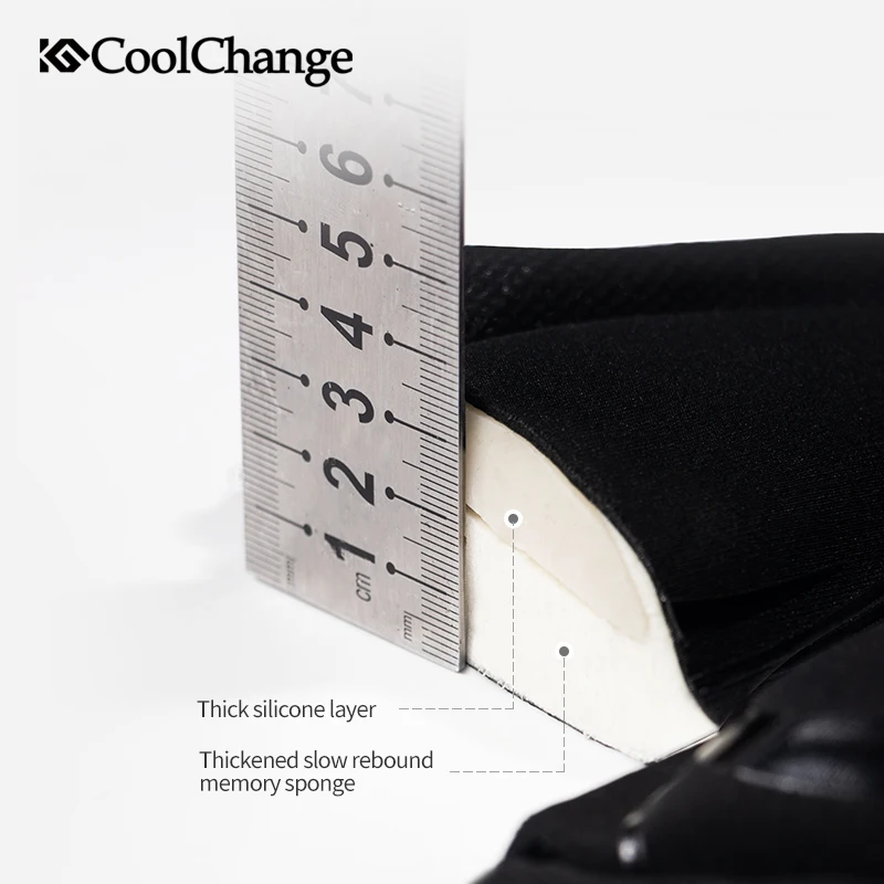 Силиконовая подушка CoolChange для велосипедного сиденья удобная губчатая накладка