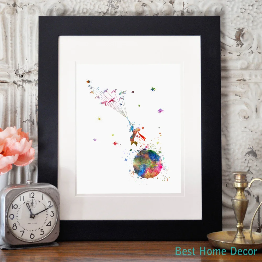 Цветная Акварельная Художественная печать Жикле Настенный декор для детской