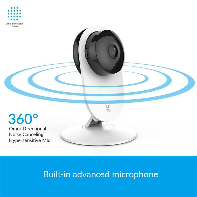 YI 1080p домашняя камера IP система видеонаблюдения с ночным видением для