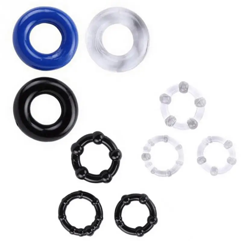 Набор из 9 предметов Кольца для пениса увеличение оргазма удлинение эрекции