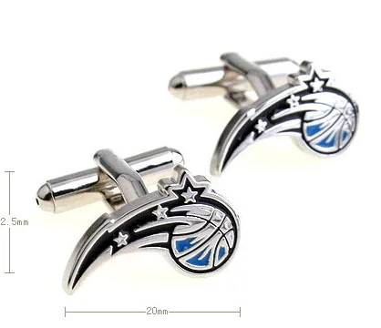 Оригинальные мужские бриллиантовые латунные запонки для баскетбола|link tv|cufflinks