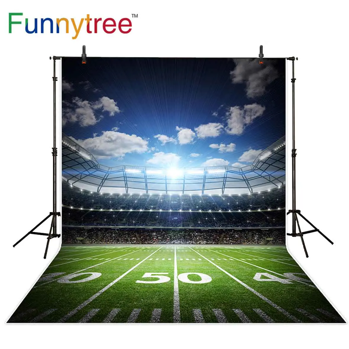 

Funnytree backgrounds for photography studio football field sport sky competition professional backdrop photobooth photocall