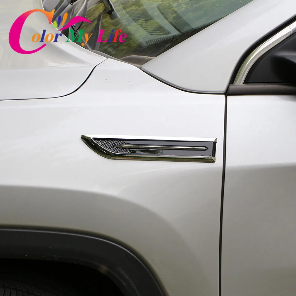 Цветные хромированные боковые наклейки из АБС пластика My Life для Mercedes Benz C E S GLK SLK CLS