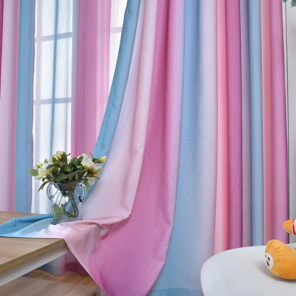 Цветные модные красивые полузатемняющие оконные шторы для гостиной занавески на