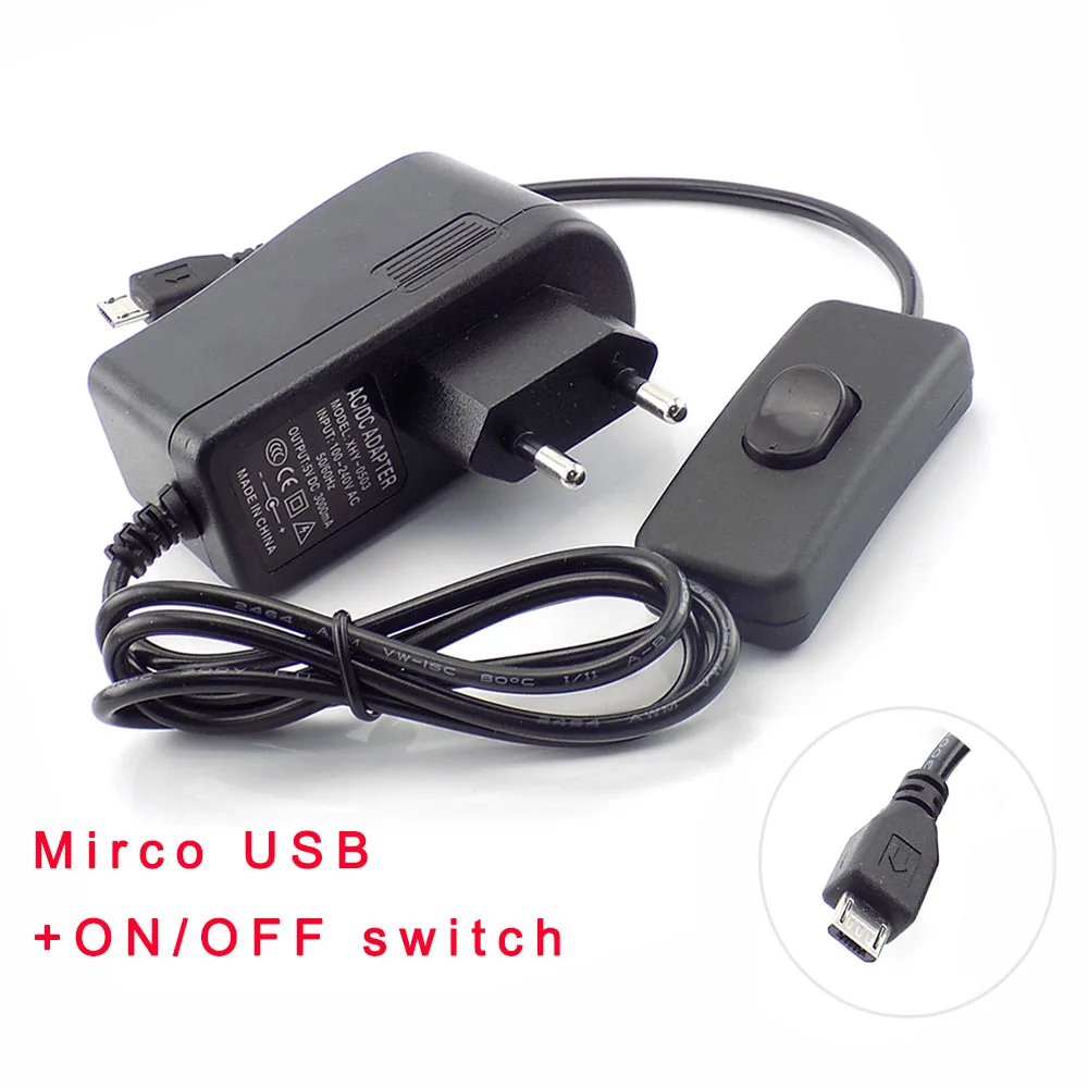 Адаптер питания Micro USB 5 в 3 А 3000 мА переменный ток постоянный штепсельная вилка