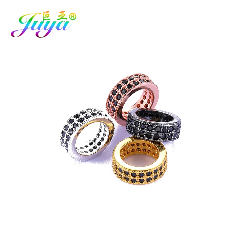 Juya DIY Beading Jewelry Beads Supplies Hand made 10mm Spacer Charm Accessories Fit Natural Stones Beadwork Making | Украшения и