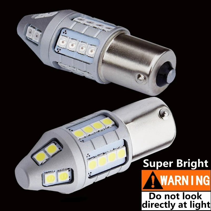 Новый 360 градусов супер яркий 2 шт 1156 P21W 7506 BA15S 30 SMD 3030 светодиодный автомобильный