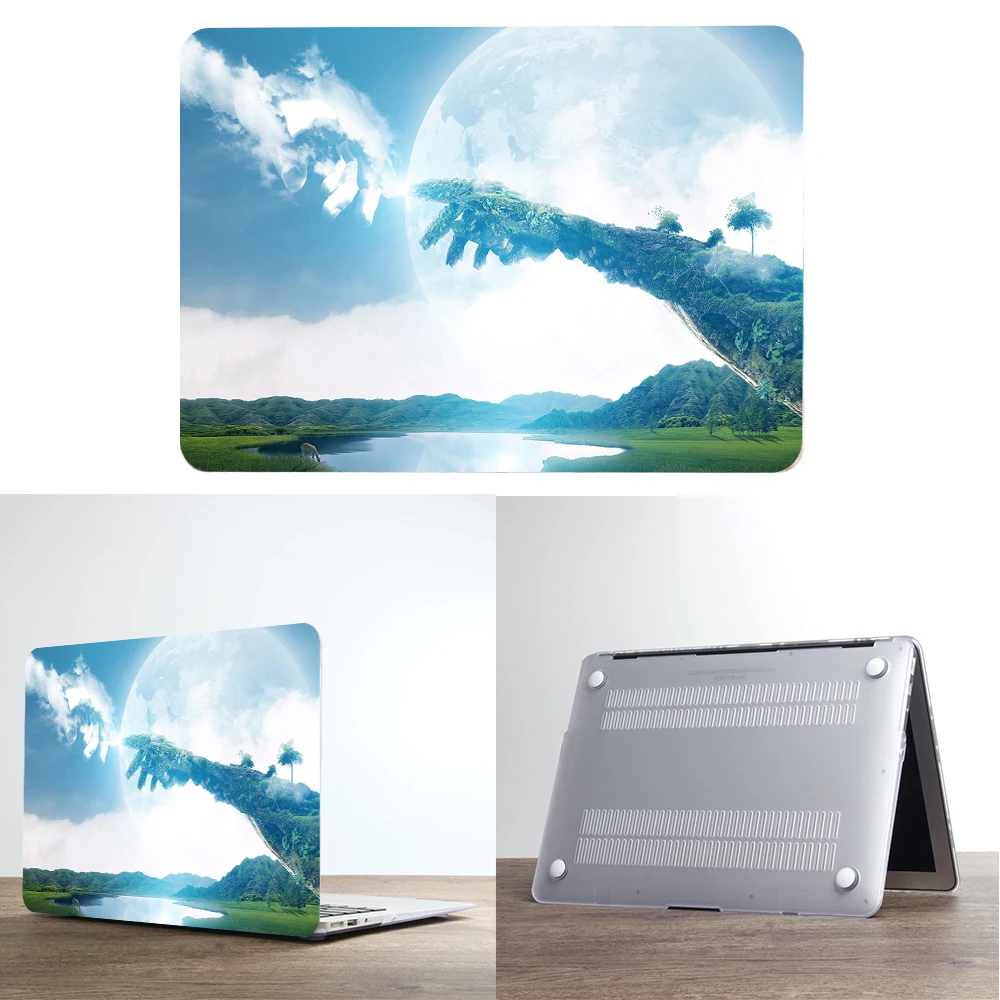 2020 новый жесткий чехол для ноутбука + клавиатуры Apple Macbook Air Pro Retina Touch Bar и ID 11 6 12 13 3 15